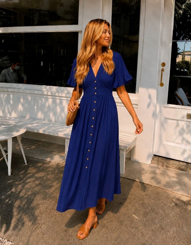 Esther & Co - Korbela Dress - Navy