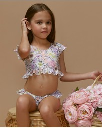 Aqua Blu Kids - Daisy Frill Bikini Set - Kids