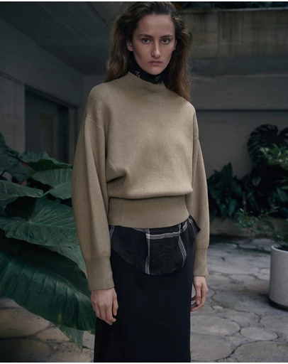 M.N.G - Oversized Perkins-Neck Sweater