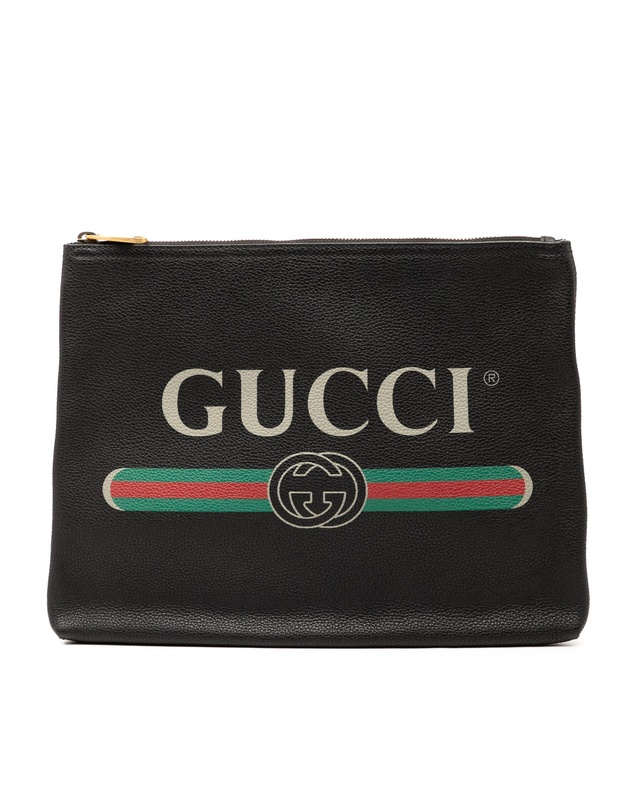 Pre-Loved by Azura Reborn - Pre-Loved Medium Leather Logo Portfolio Clutch