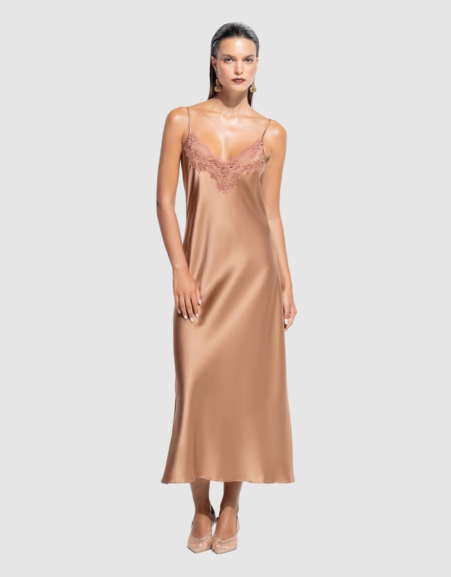 GINIA - Silk Lace Slip