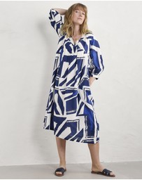 Seasalt - Seasalt Cornwall Harbour Sails Chalk Earth Colours Dress