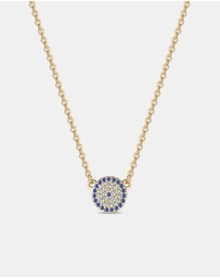 Mestige - Aura Evil Eye Necklace - 18K Gold Plated