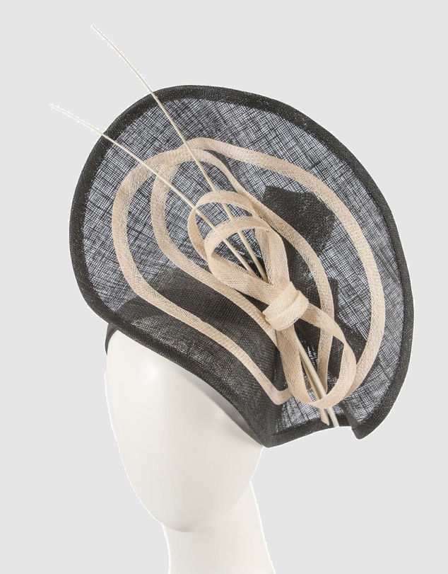 Max Alexander - Large Black Racing Fascinator