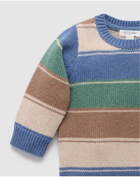 Purebaby - Forest Striped Jumper -Kids-Babies