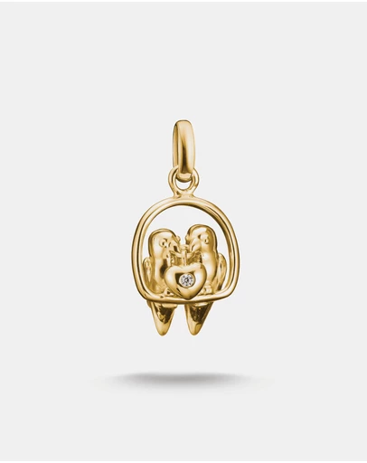 THOMAS SABO - THOMAS SABO Connect Charm lovebirds Gold