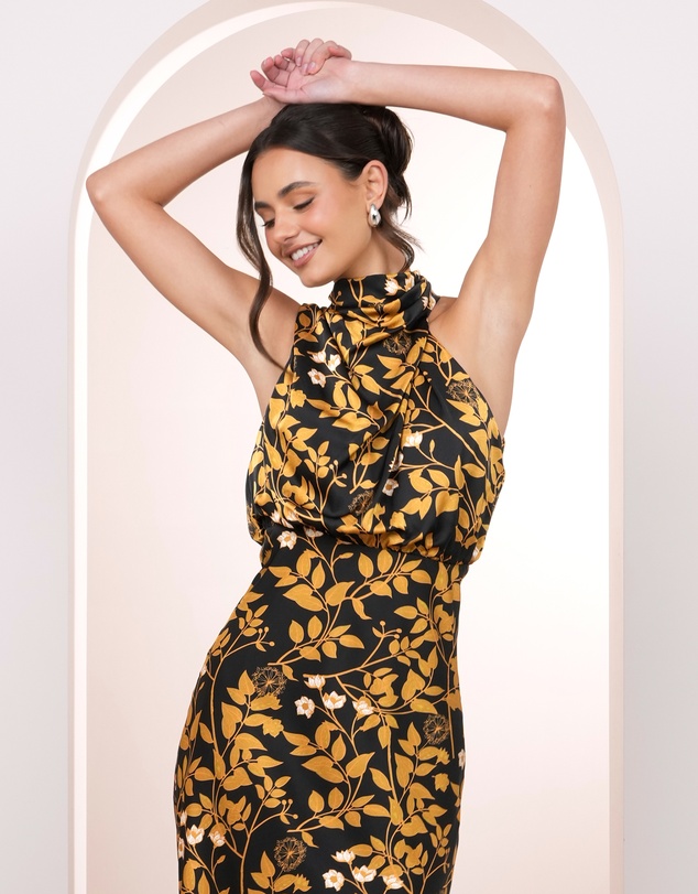Pilgrim - Carly Satin Midi Dress