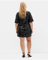 City Chic - Adorn Sequin Mini Dress