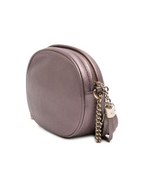 Pre-Loved by Azura Reborn - Pre-Loved Mini Metallic Pebbled Calfskin Soho Chain Crossbody