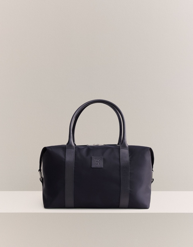 Trenery - Terra Leather Trimmed Travel Bag in Night Sky