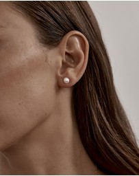 By Charlotte - Under the Moonlight Pearl Stud Earrings