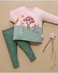 Purebaby - Toadstool House Long Sleeve Tee -Kids-Babies