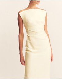 Shona Joy - Otis Draped High Neck Midi Dress