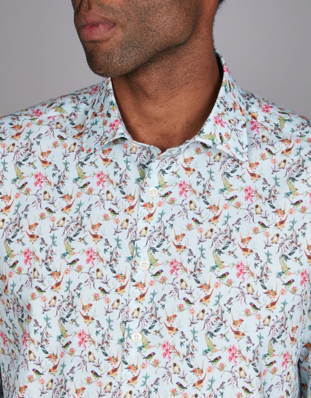 Simon Carter - Floral Bird Print Shirt