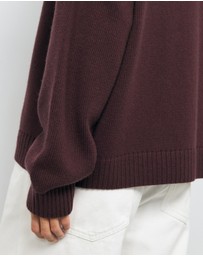 AERE - Nola Oversized Cashmere Blend Knit Jumper