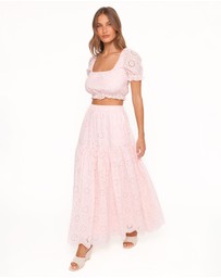 Petal & Pup - Angelina Skirt Set - Pink Broiderie