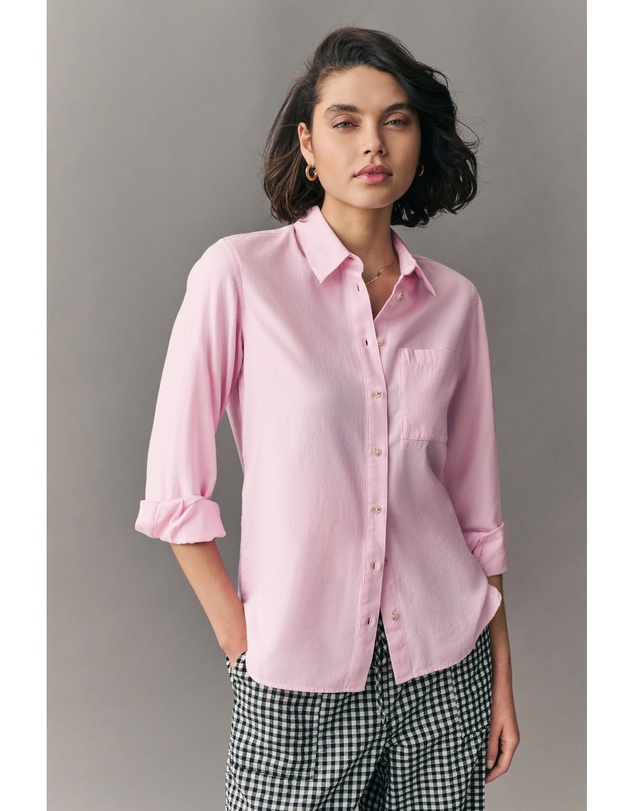 NEXT - Relaxed 100% Cotton Button Down Long Sleeve Shirt