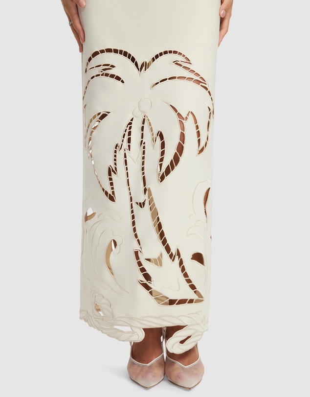 LEO LIN - Ava Applique Bustier Maxi Dress