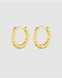 HOUSE OF SLANI - Valeria Textured Hoops