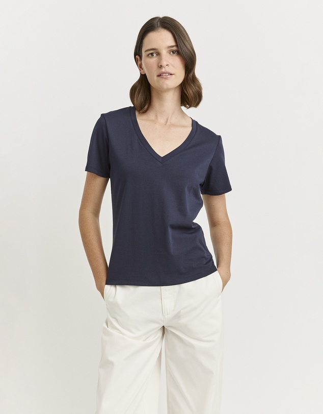 Toorallie - V-Neck Organic Cotton Tee