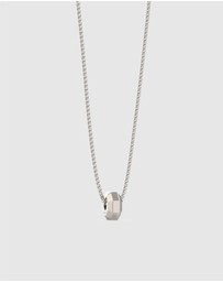 GUESS - Silver-Tone Hexagon Necklace
