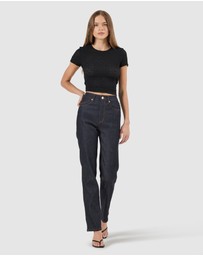 Rolla's - Loulou Straight Jean Long - Madame Indigo