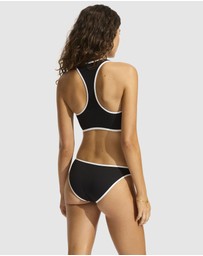 Seafolly - Beach Bound Zip Front Tank Top Bikini Top