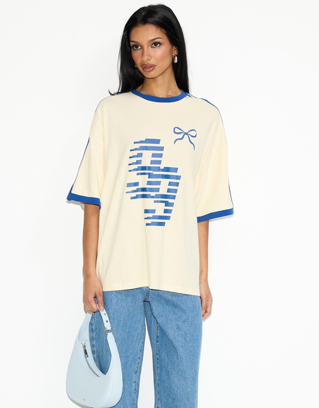 Dazie - Sporty Girl Oversized Graphic Tee
