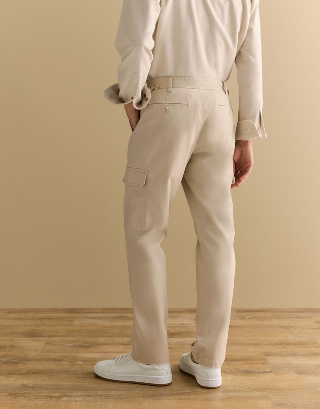 Trenery - Cotton Twill Cargo Pant in Fawn
