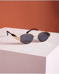 Azzurielle - Simona Gold Frame Sunglasses