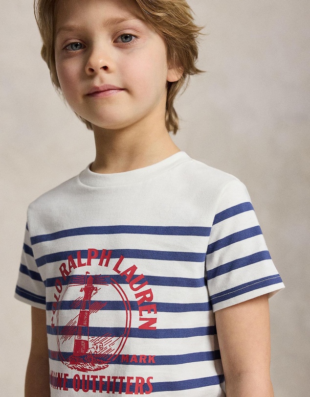 Polo Ralph Lauren - Cotton Jersey Graphic Tee - Babies-Kids