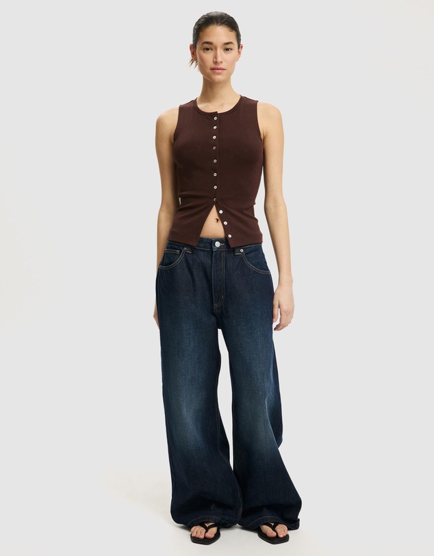 Cotton On - Bailey Button Detail Vest