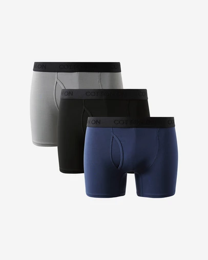 Cotton On - 3 Pack Mens Comfort Stretch Boxer Brief