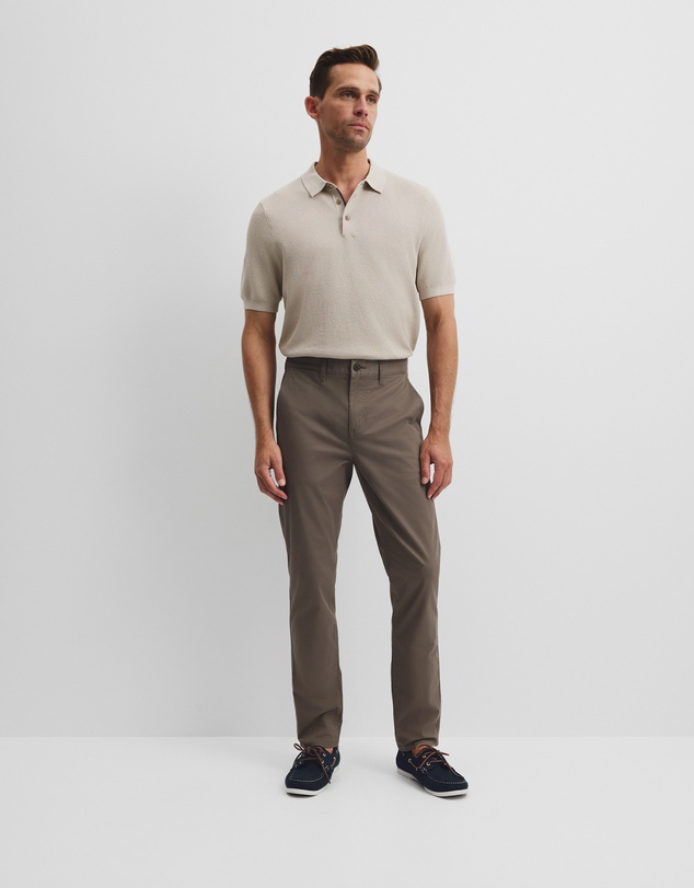 Country Road - Short Sleeve Good Earth Cotton Pique Knit Polo