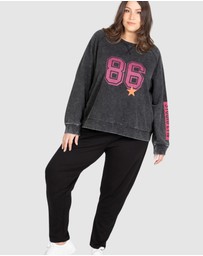 Love Your Wardrobe - LYW & Co Multi Print Sweat Top