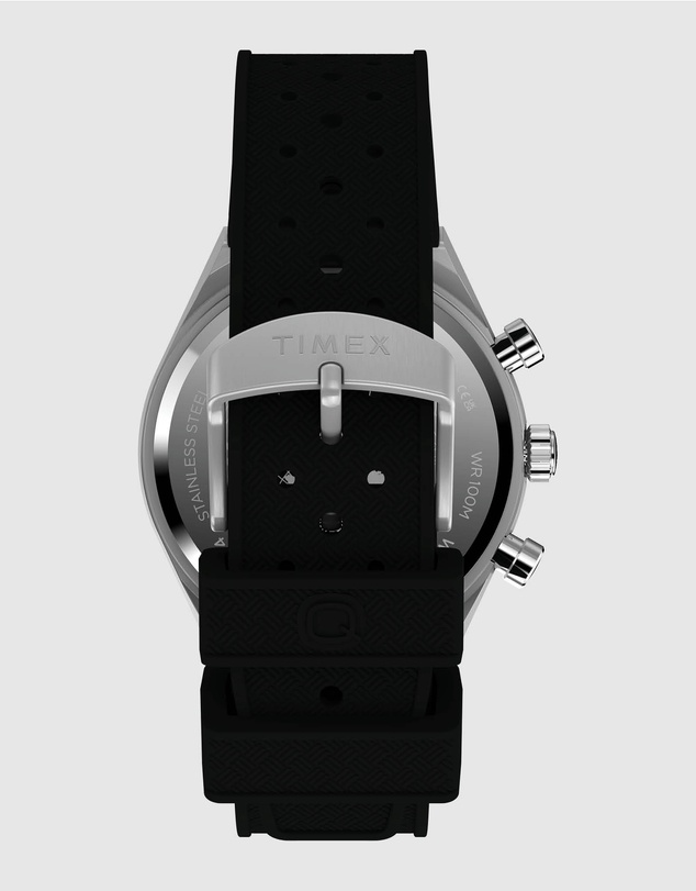 TIMEX - Q Timex Continental Chronograph 40mm Synthetic Rubber Strap Watch