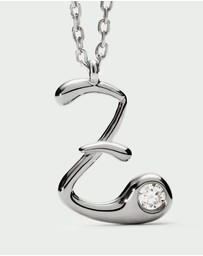 PDPAOLA - Initial 2026 Z Silver Pendant Necklace