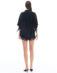 THE TALES - Ibiza Nights Satin Fringed Shirt