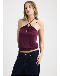 Insight - Gabriette Halter Ring Top