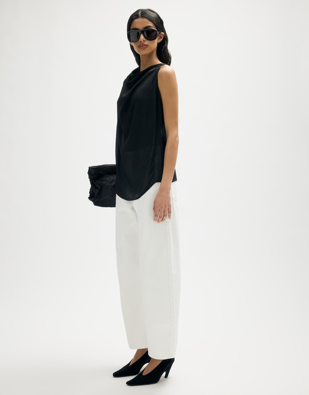 Minima Esenciales - Alix Sheer Relaxed Draped Top