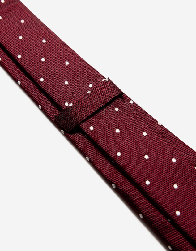 Calibre - Silk Polkadot Tie Burgundy Combo