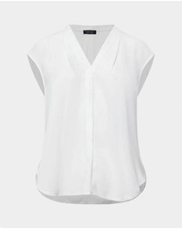 Forcast - Adelaide V-Neck Cap Sleeve Top