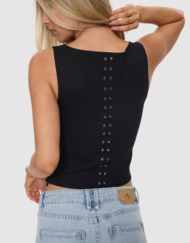 Thrills - Rhyde Eyelet Tank