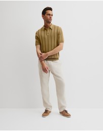 Country Road - Australian Cotton Stripe Knit Polo