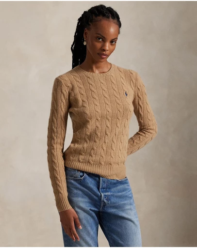 Polo Ralph Lauren - Cable Wool-Cashmere Crewneck Sweater
