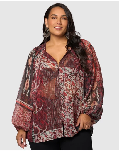 The Poetic Gypsy - Aurora Drift Blouse