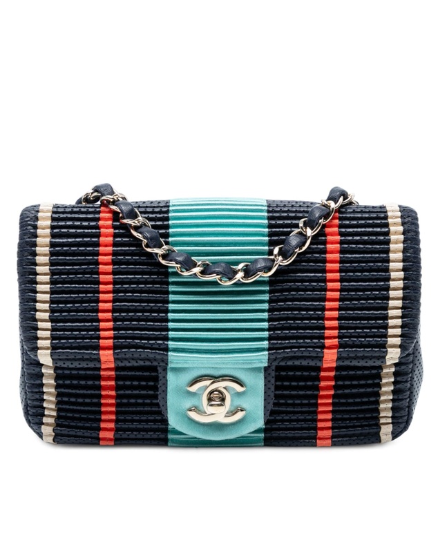 Pre-Loved by Azura Reborn - Pre-Loved New Mini Coco Pleats Perforated Calfskin Single Flap