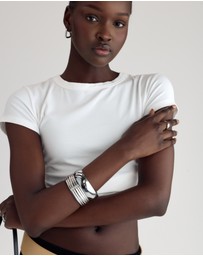 CENDRE - Frankie Bangle Silver