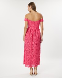 Romance by Honey and Beau - Eve Off Shoulder Midi Dress