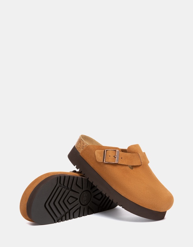 EVERAU - Australian Shepherd Ugg Berrin Platform Cow Suede Upper Loafer Oxfords Flats